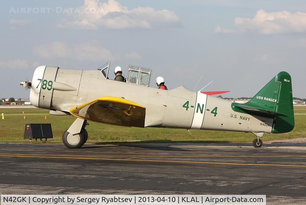 N42GK, 1942 North American AT-6D C/N 8810577, Sun'n-Fun 2013