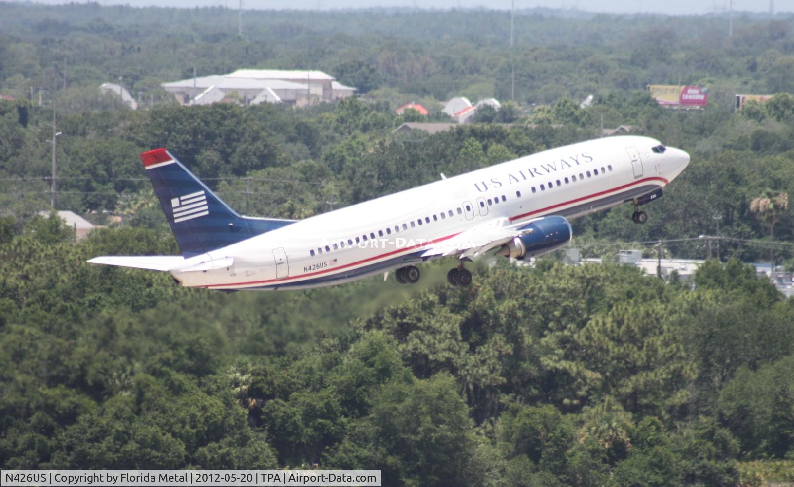 N426US, 1989 Boeing 737-4B7 C/N 24548, US Airways 737-400