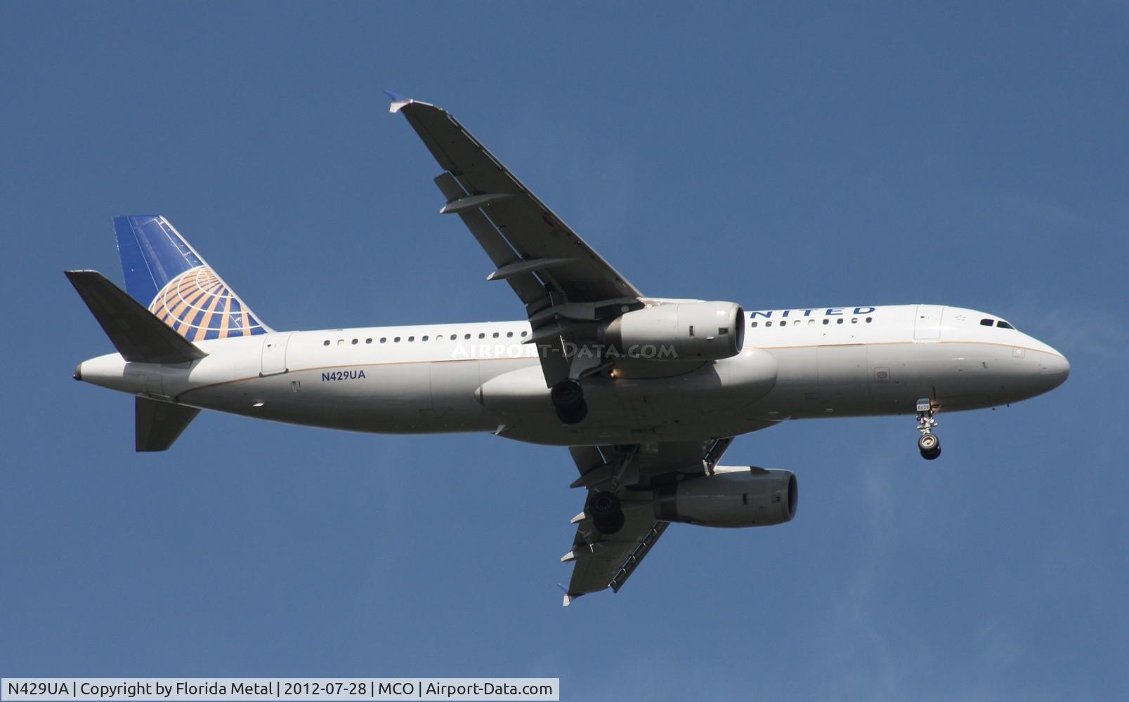 N429UA, 1995 Airbus A320-232 C/N 539, United A320