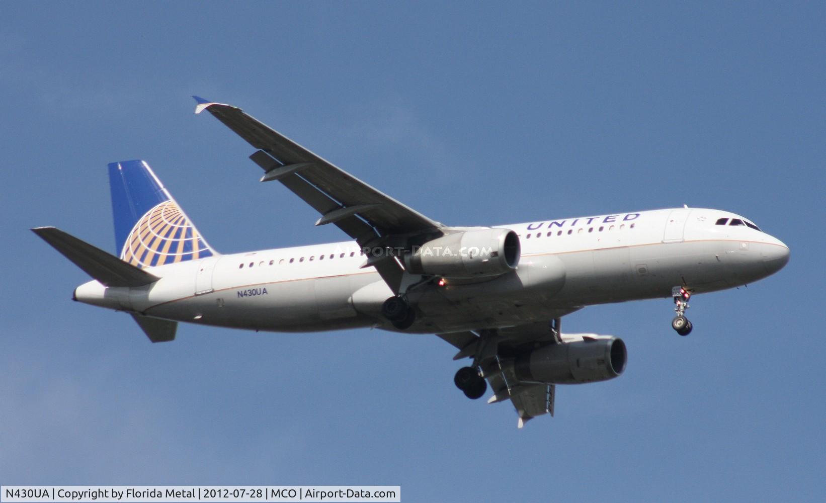 N430UA, 1996 Airbus A320-232 C/N 568, United A320