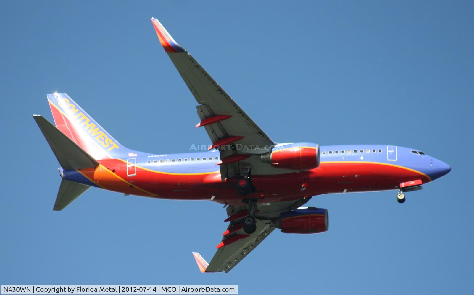 N430WN, 2002 Boeing 737-7H4 C/N 33659, Southwest 737-700