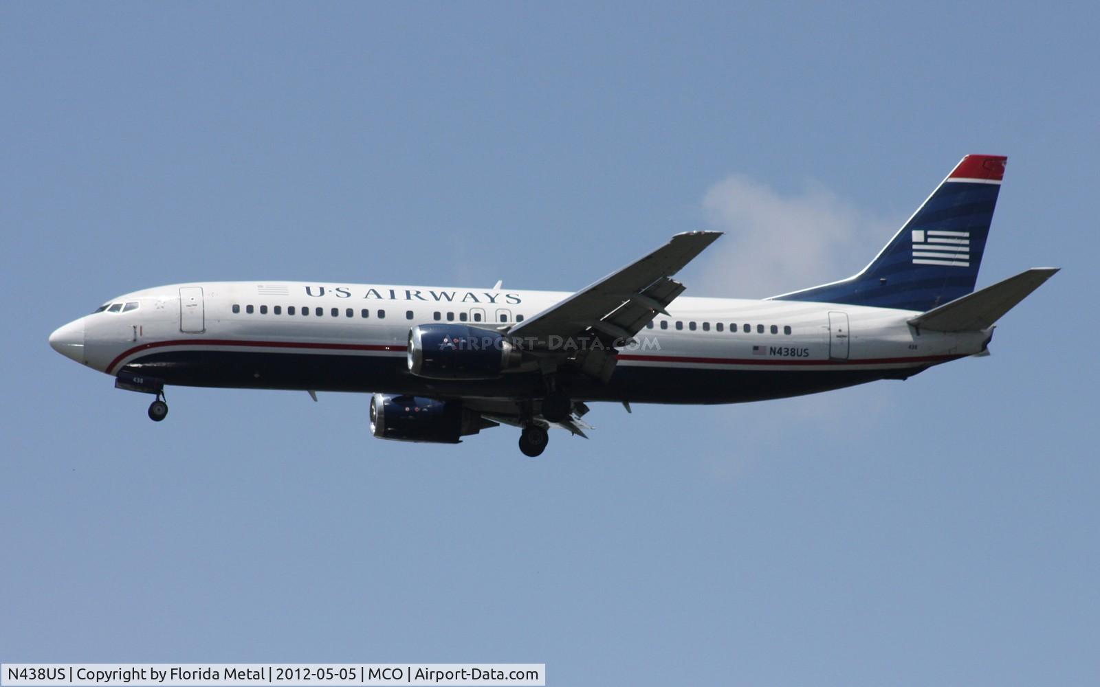 N438US, 1990 Boeing 737-4B7 C/N 24560, US Airways 737-400