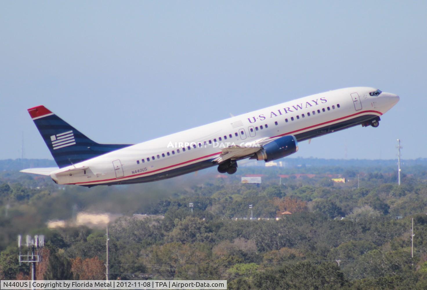 N440US, 1990 Boeing 737-4B7 C/N 24811, US Airways 737-400