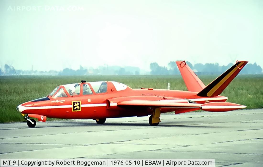 MT-9, Fouga CM-170R Magister C/N 266, Red Devil.Stuntteam Belgian Air Force.