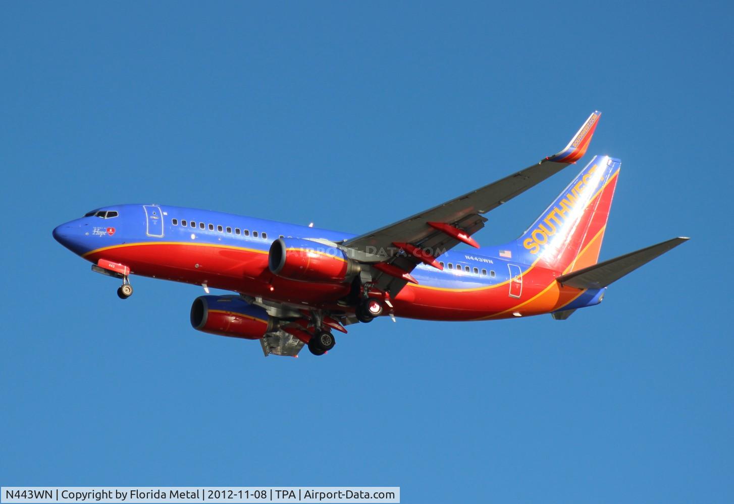 N443WN, 2003 Boeing 737-7H4 C/N 29838, Spirit of Hope Southwest 737