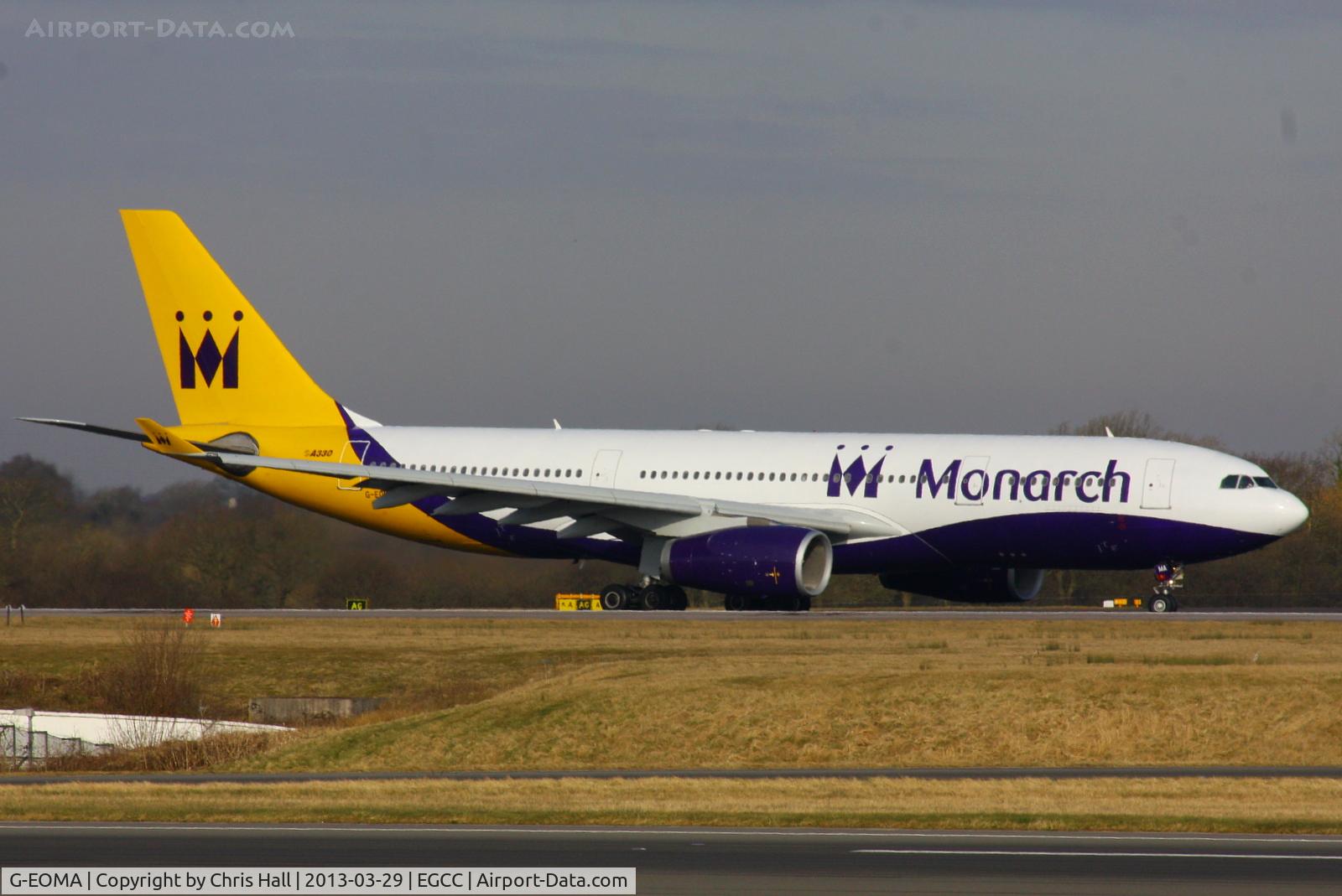 G-EOMA, 1999 Airbus A330-243 C/N 265, in Monarch's yellow tail scheme