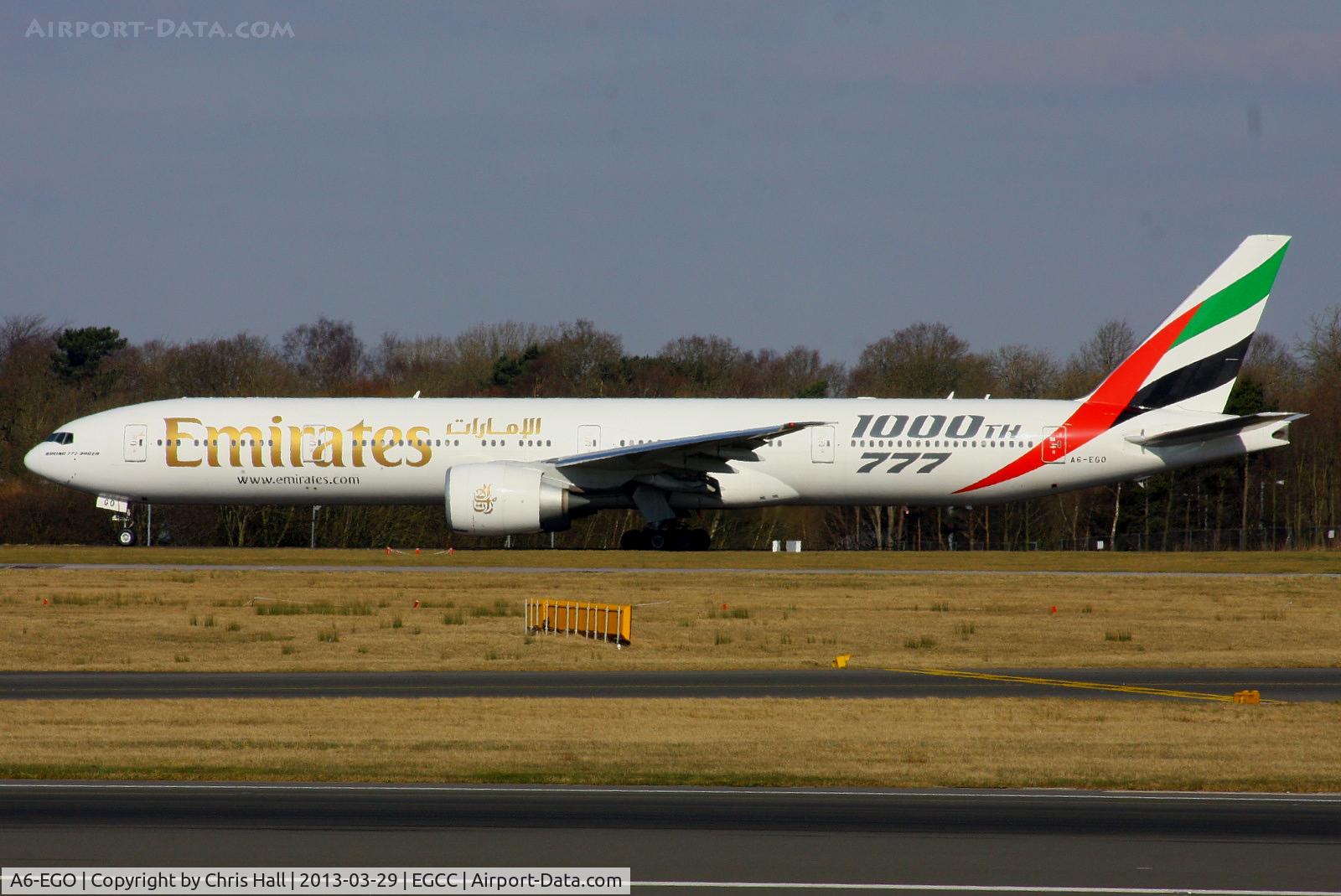 A6-EGO, 2012 Boeing 777-31H/ER C/N 35598, Emirates 1000th 777 scheme