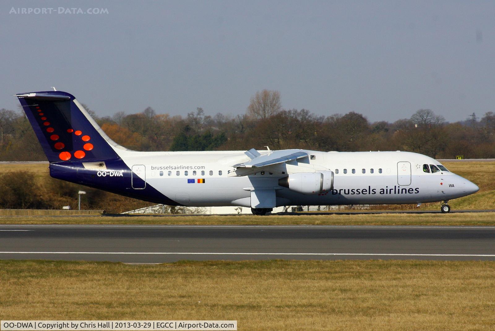 OO-DWA, 1997 British Aerospace Avro 146-RJ100 C/N E3308, Brussels Airways