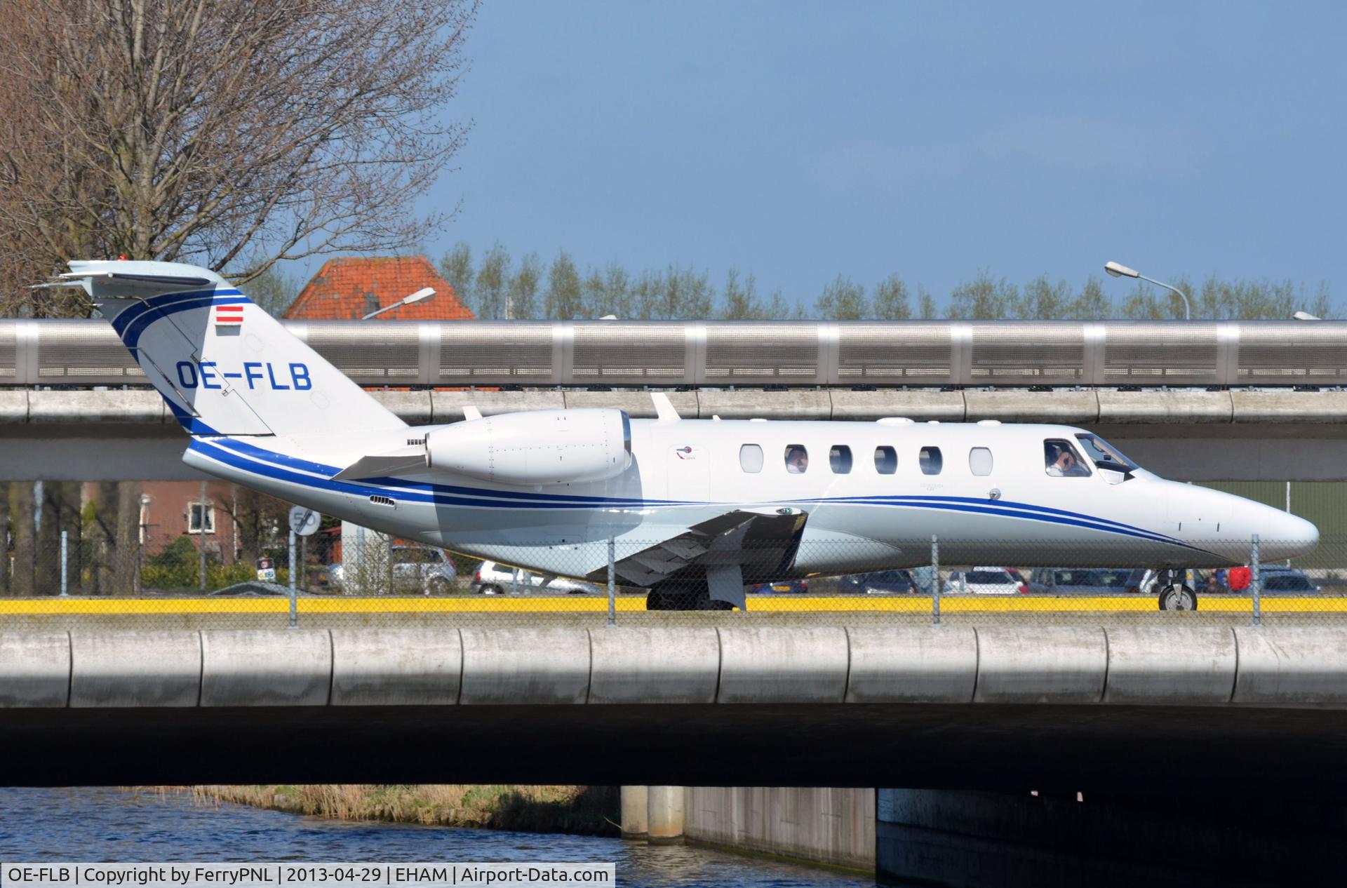 OE-FLB, 2007 Cessna 525A CitationJet CJ2+ C/N 525A0369, One of the royal visiters today due to the abdication of Queen Beatrix. Albert II, Prince of Monaco, is calling home he has arrived safely.