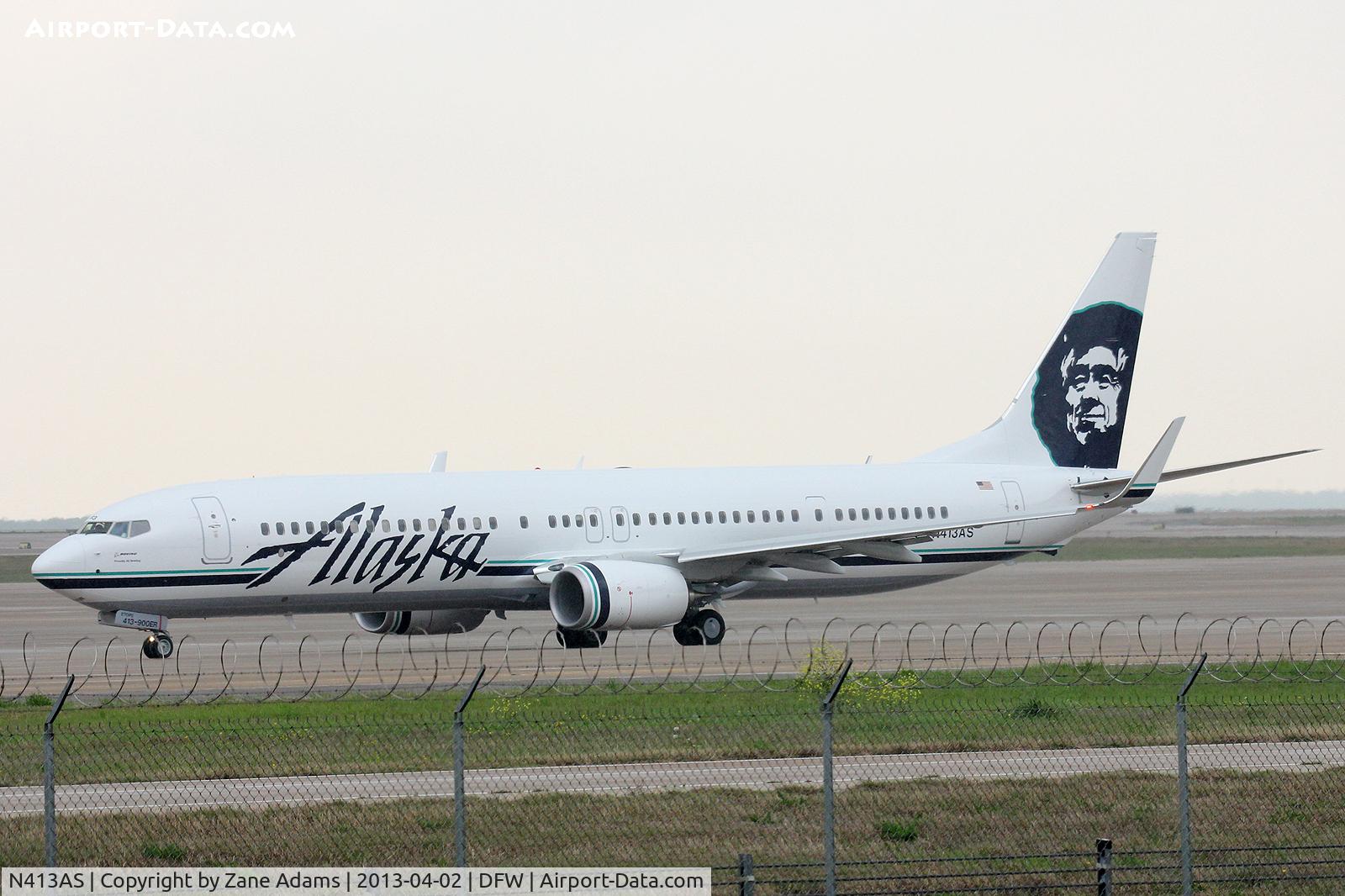 N413AS, 2013 Boeing 737-900/ER C/N 35205, Alaska Airlines at DFW Airport