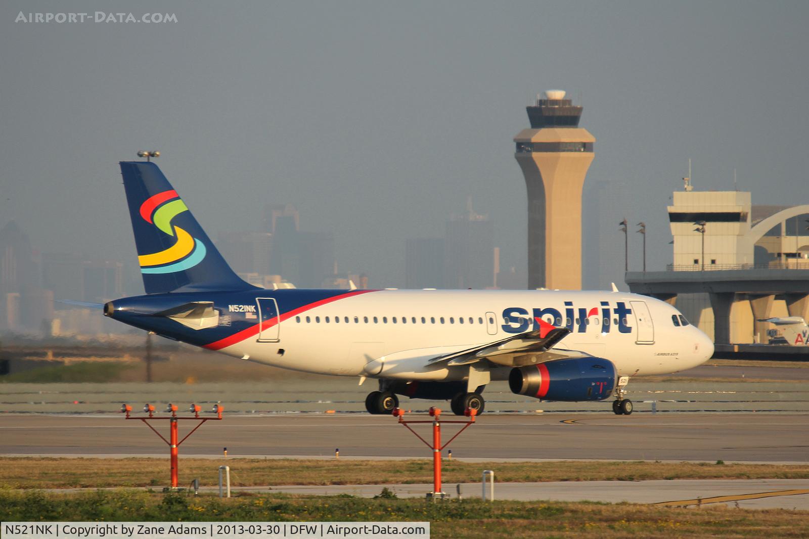 N521NK, 2006 Airbus A319-132 C/N 2797, Spirit at DFW Airport