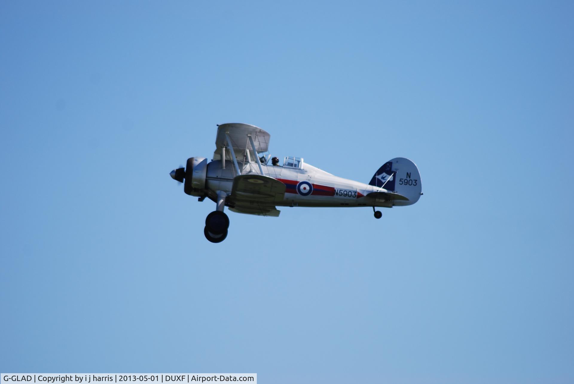 G-GLAD, 1939 Gloster Gladiator Mk2 C/N G5/75751, taken today on 1st test flight