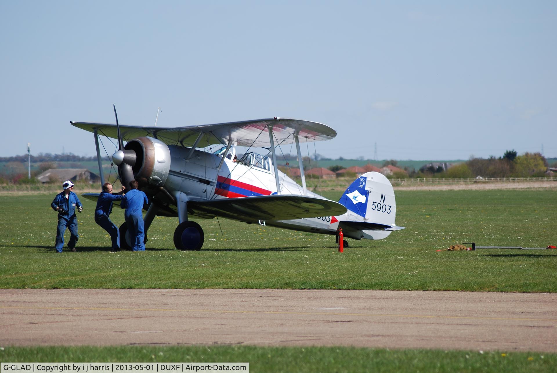 G-GLAD, 1939 Gloster Gladiator Mk2 C/N G5/75751, prep for 1st flight