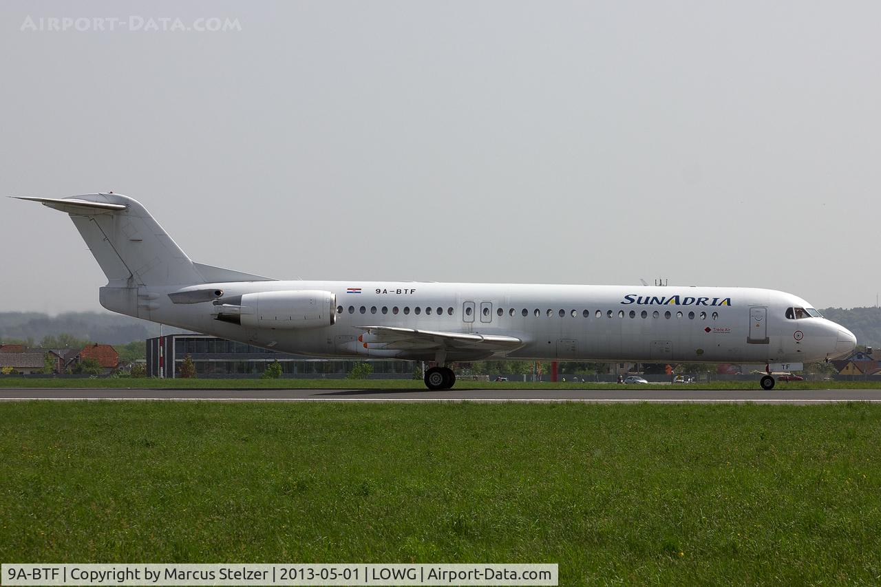 9A-BTF, 1991 Fokker 100  (F-28-0100) C/N 11336, 1.May Special SunAdria (Trade Air)