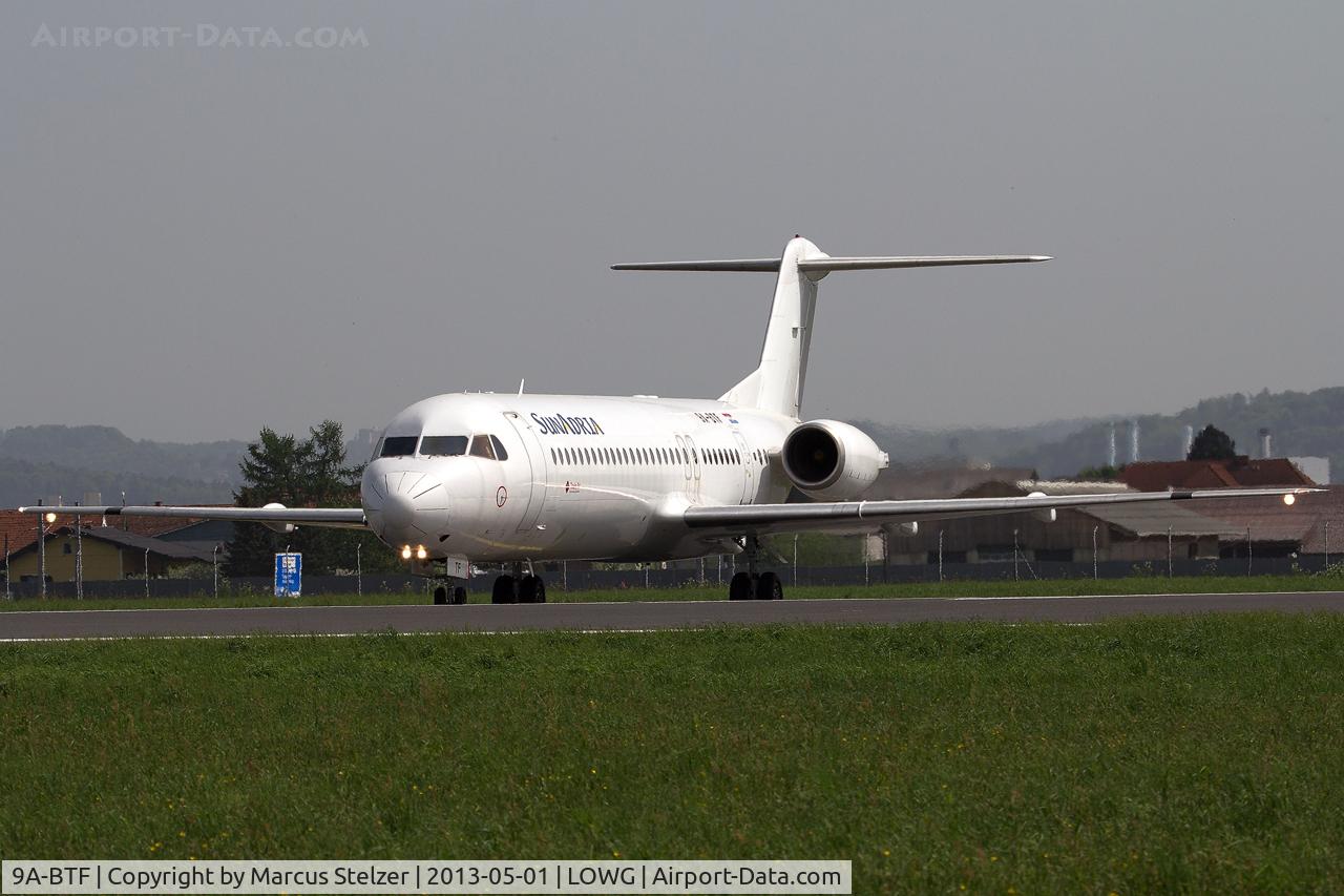 9A-BTF, 1991 Fokker 100  (F-28-0100) C/N 11336, 1.May Special SunAdria (Trade Air)