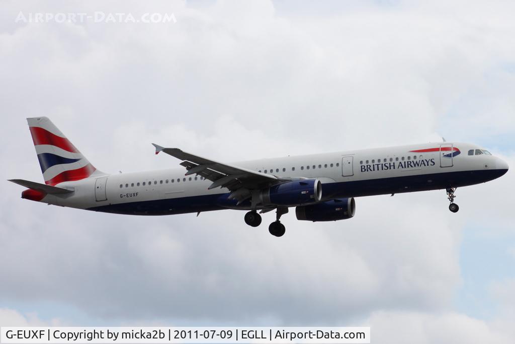 G-EUXF, 2004 Airbus A321-231 C/N 2324, Landing