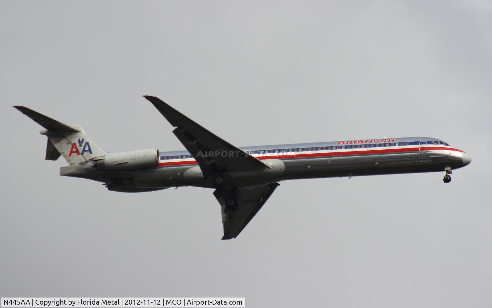 N445AA, 1987 McDonnell Douglas MD-82 (DC-9-82) C/N 49471, American MD-82