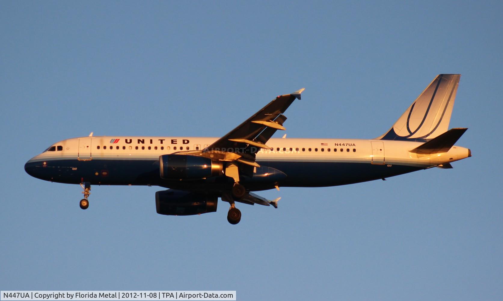 N447UA, 1998 Airbus A320-232 C/N 836, United A320