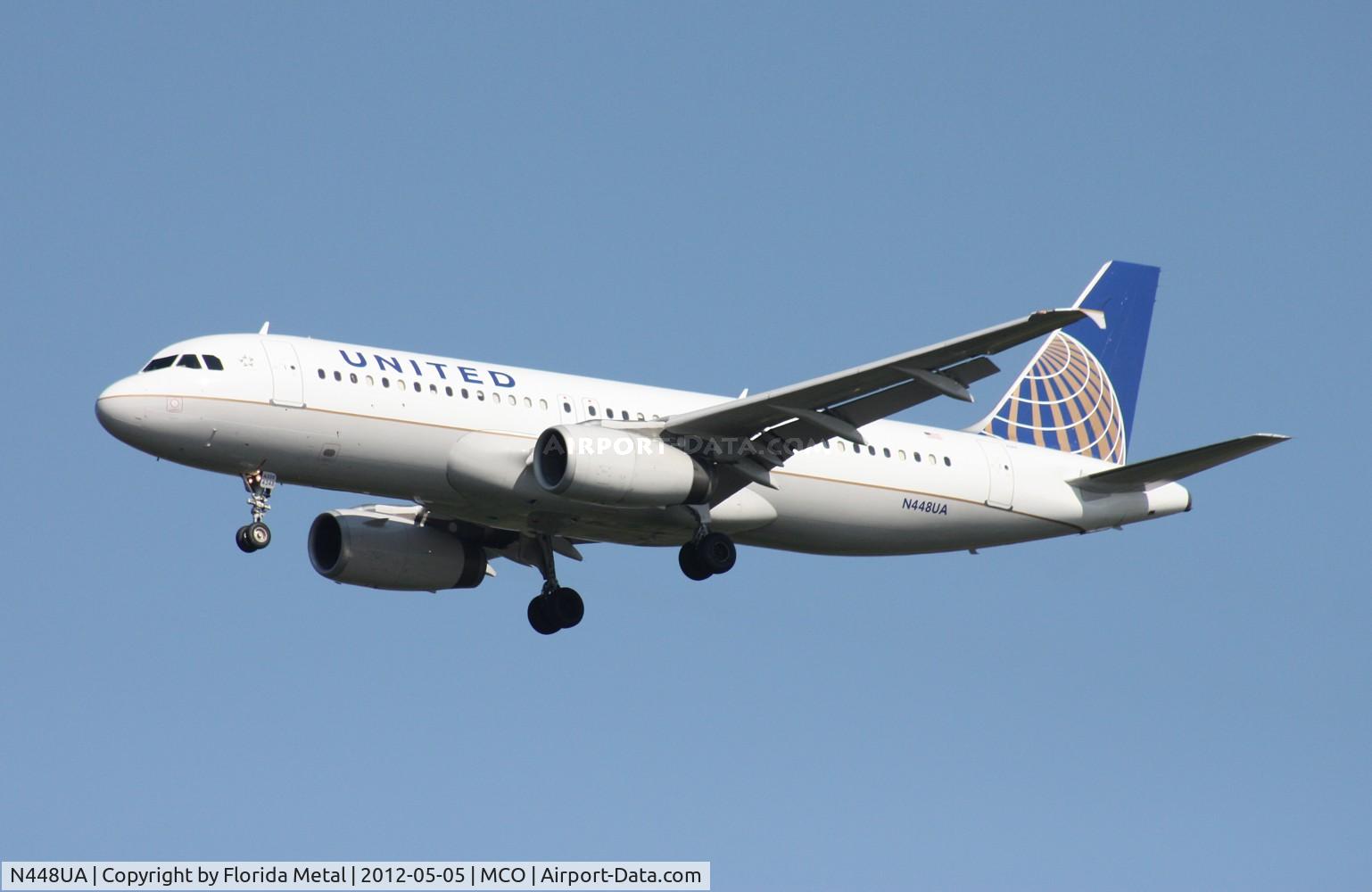 N448UA, 1998 Airbus A320-232 C/N 842, United A320