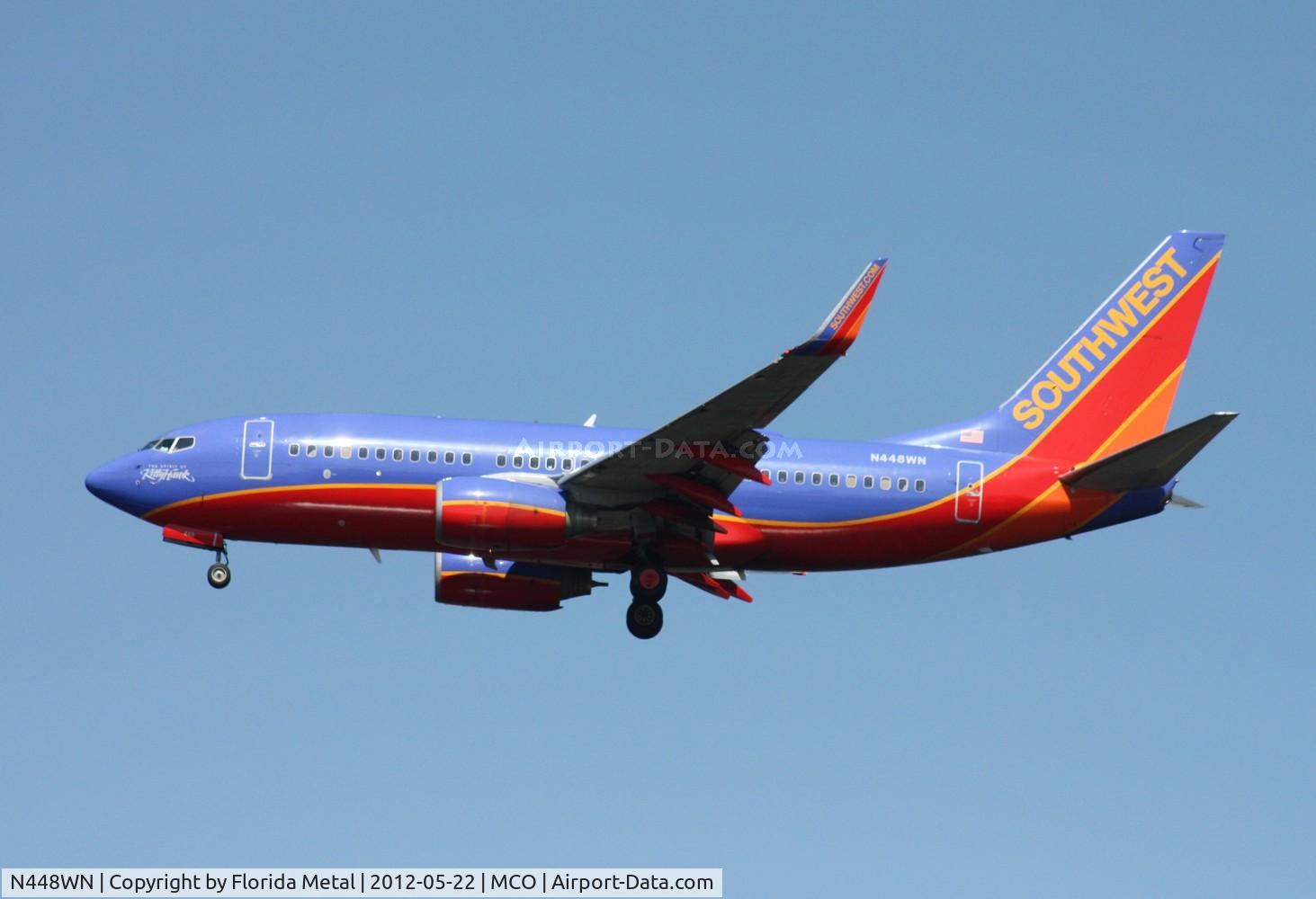N448WN, 2003 Boeing 737-7H4 C/N 33721, Southwest Spirit of Kitty Hawk 737-700