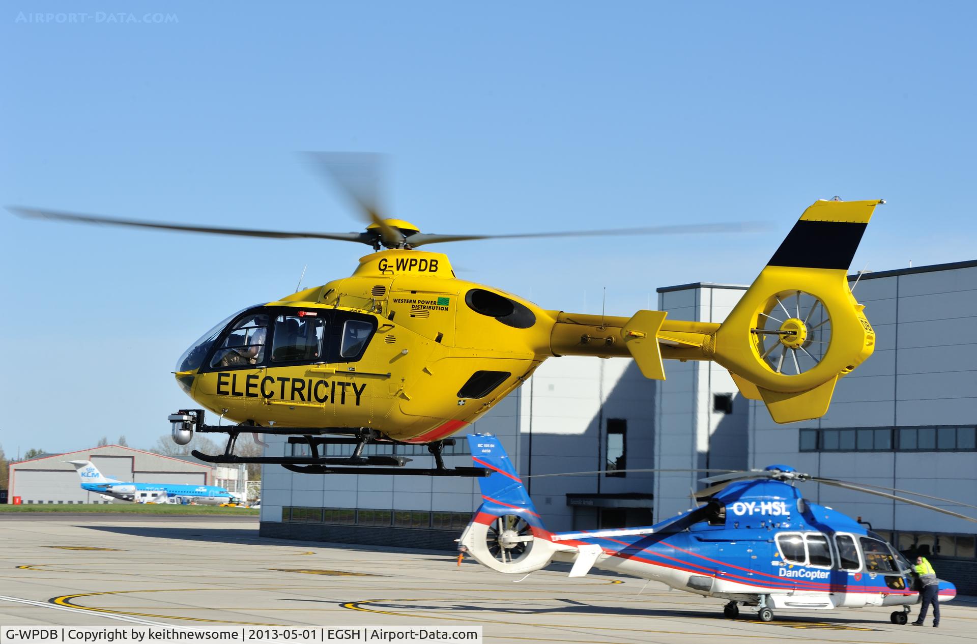 G-WPDB, 1999 Eurocopter EC-135P-1 C/N 0112, Taking off !