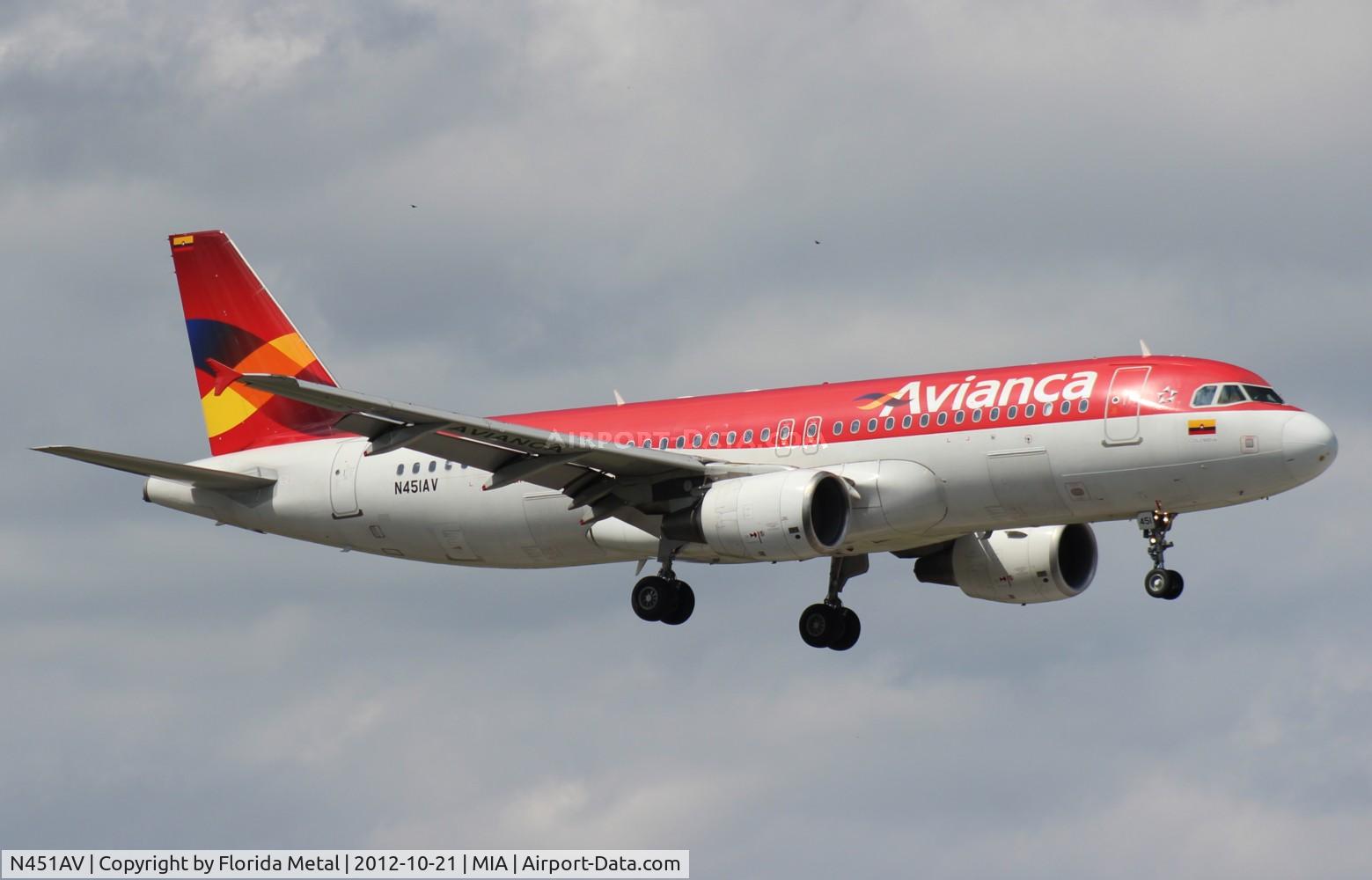 N451AV, 2009 Airbus A320-214 C/N 4051, Avianca A320