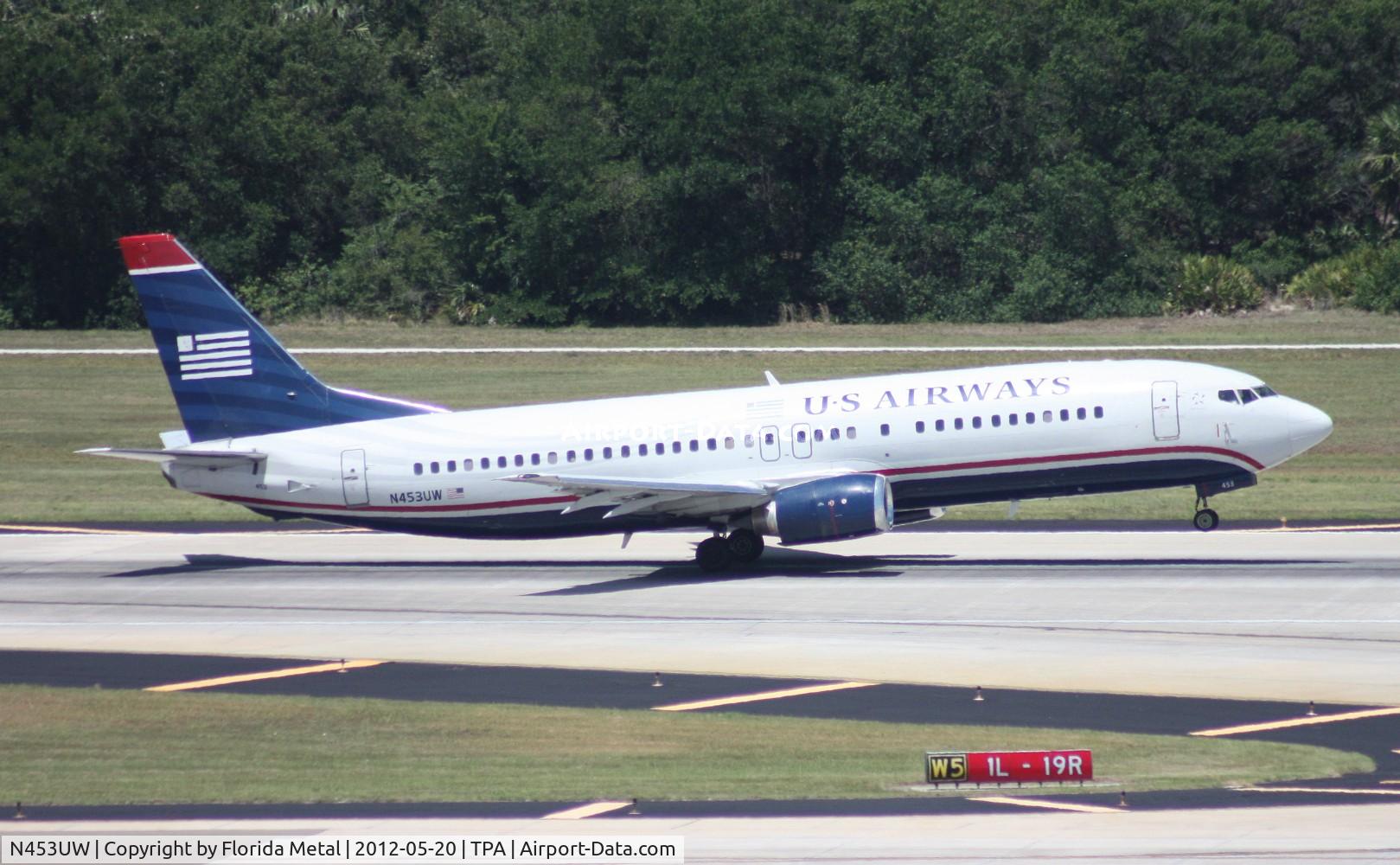 N453UW, 1991 Boeing 737-4B7 C/N 24980, US Airways 737-400