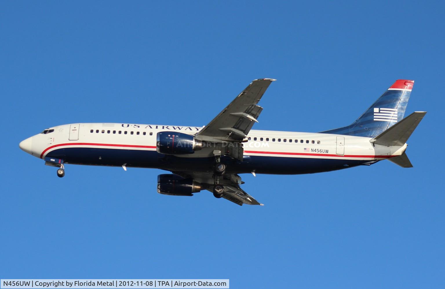 N456UW, 1991 Boeing 737-4B7 C/N 25020, US Airways 737-400