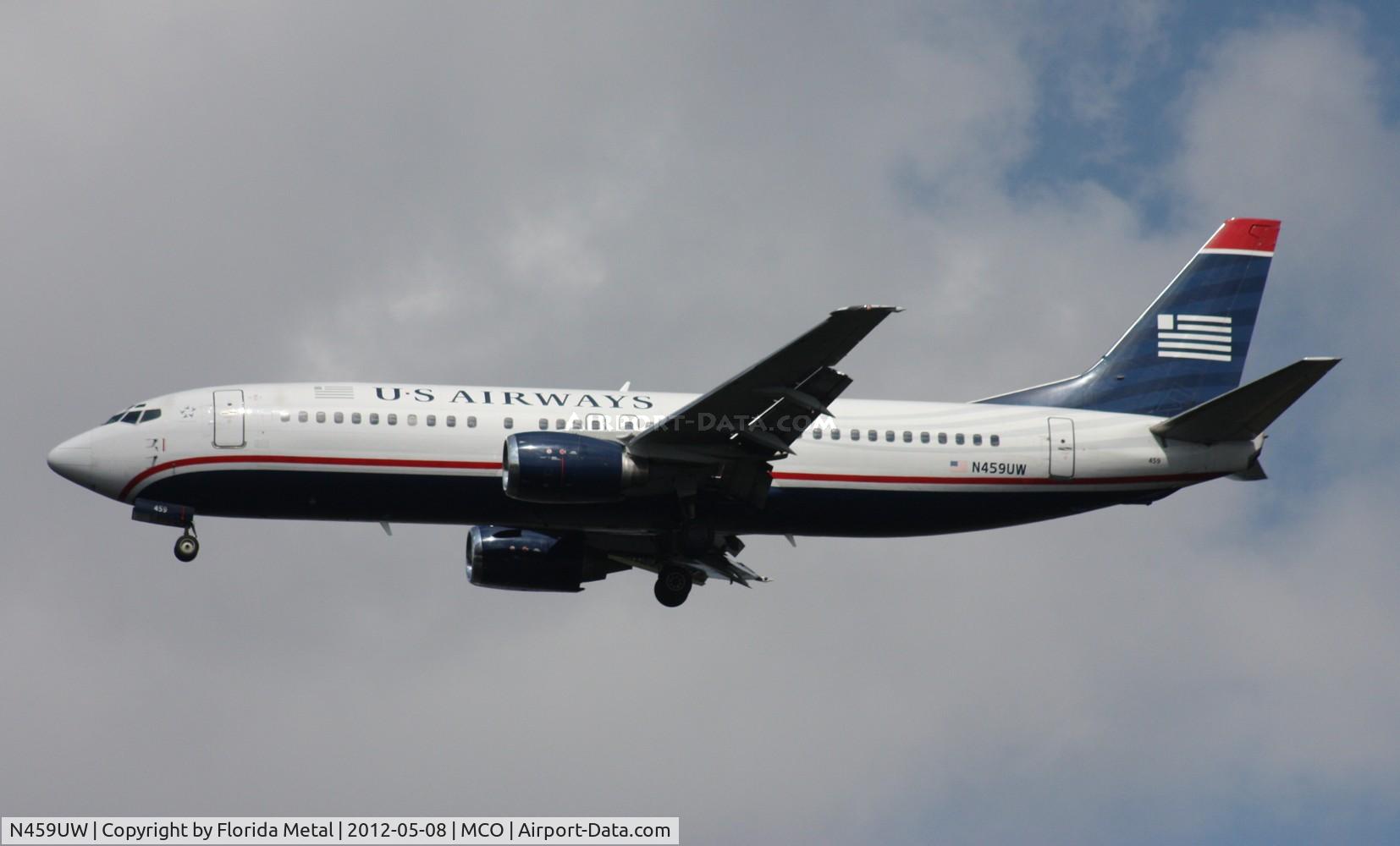 N459UW, 1991 Boeing 737-4B7 C/N 25023, US Airways 737-400