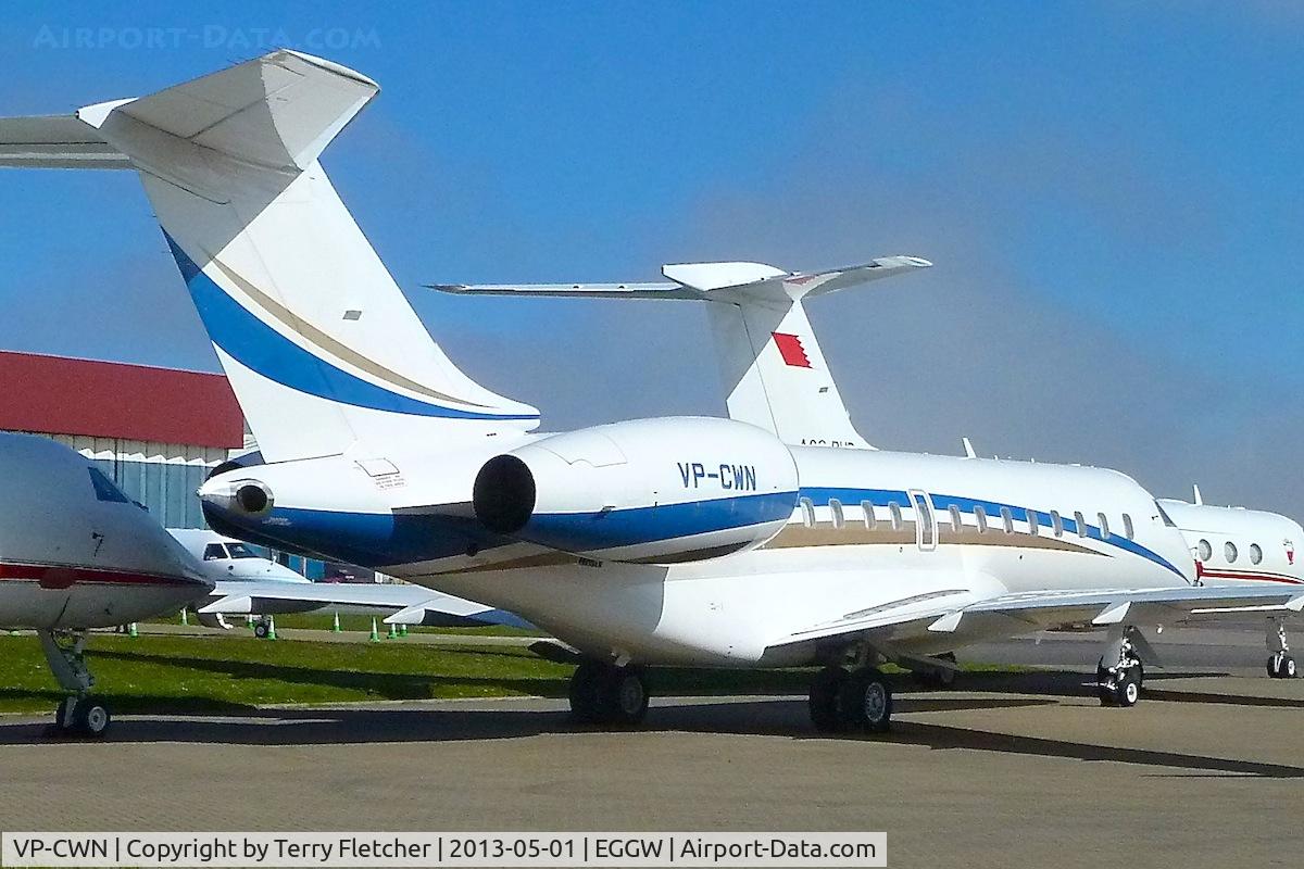 VP-CWN, 2008 Bombardier BD-700-1A10 Global 5000 C/N 9321, Bombardier BD-700, c/n: 9321 at Luton