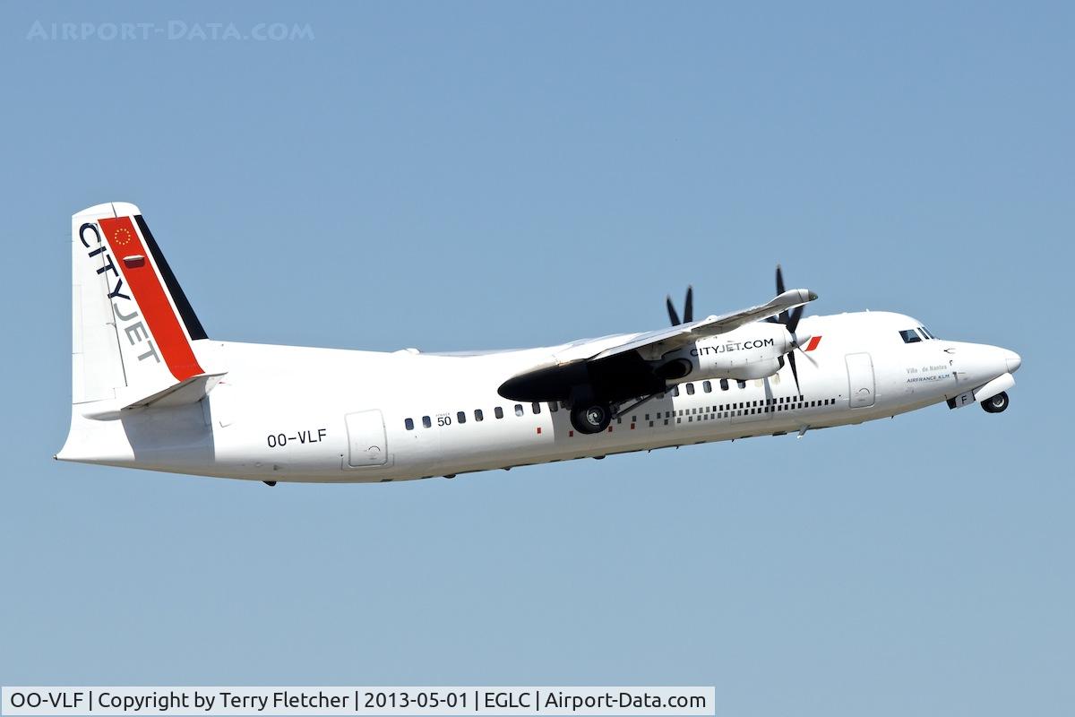 OO-VLF, 1991 Fokker 50 C/N 20208, OO-VLF (Ville de Nantes), 1991 Fokker 50, c/n: 20208 at London City