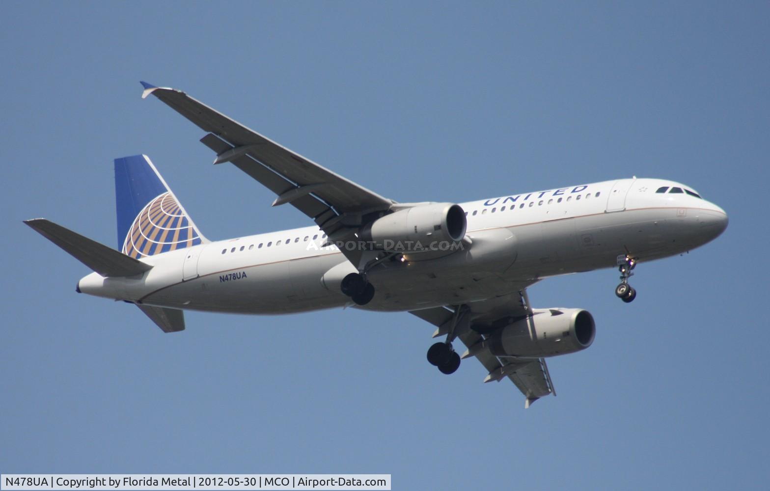 N478UA, 2001 Airbus A320-232 C/N 1533, United A320