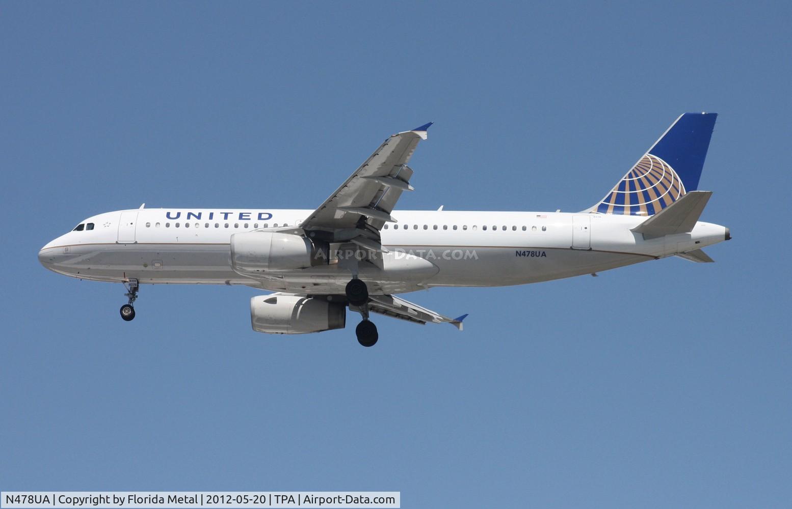 N478UA, 2001 Airbus A320-232 C/N 1533, United A320