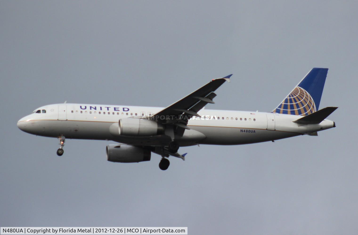 N480UA, 2001 Airbus A320-232 C/N 1555, United A320