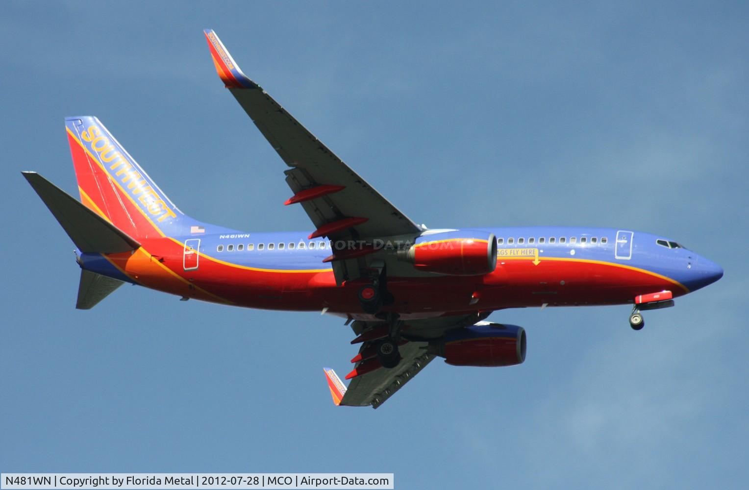 N481WN, 2004 Boeing 737-7H4 C/N 29853, Southwest 737