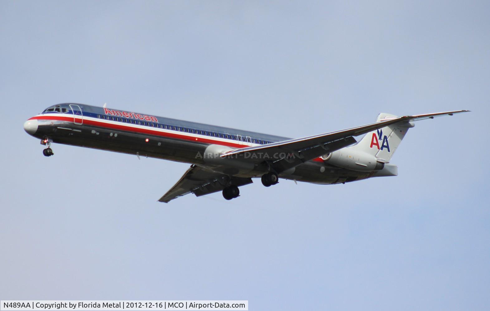 N489AA, 1989 McDonnell Douglas MD-82 (DC-9-82) C/N 49682, American MD-82