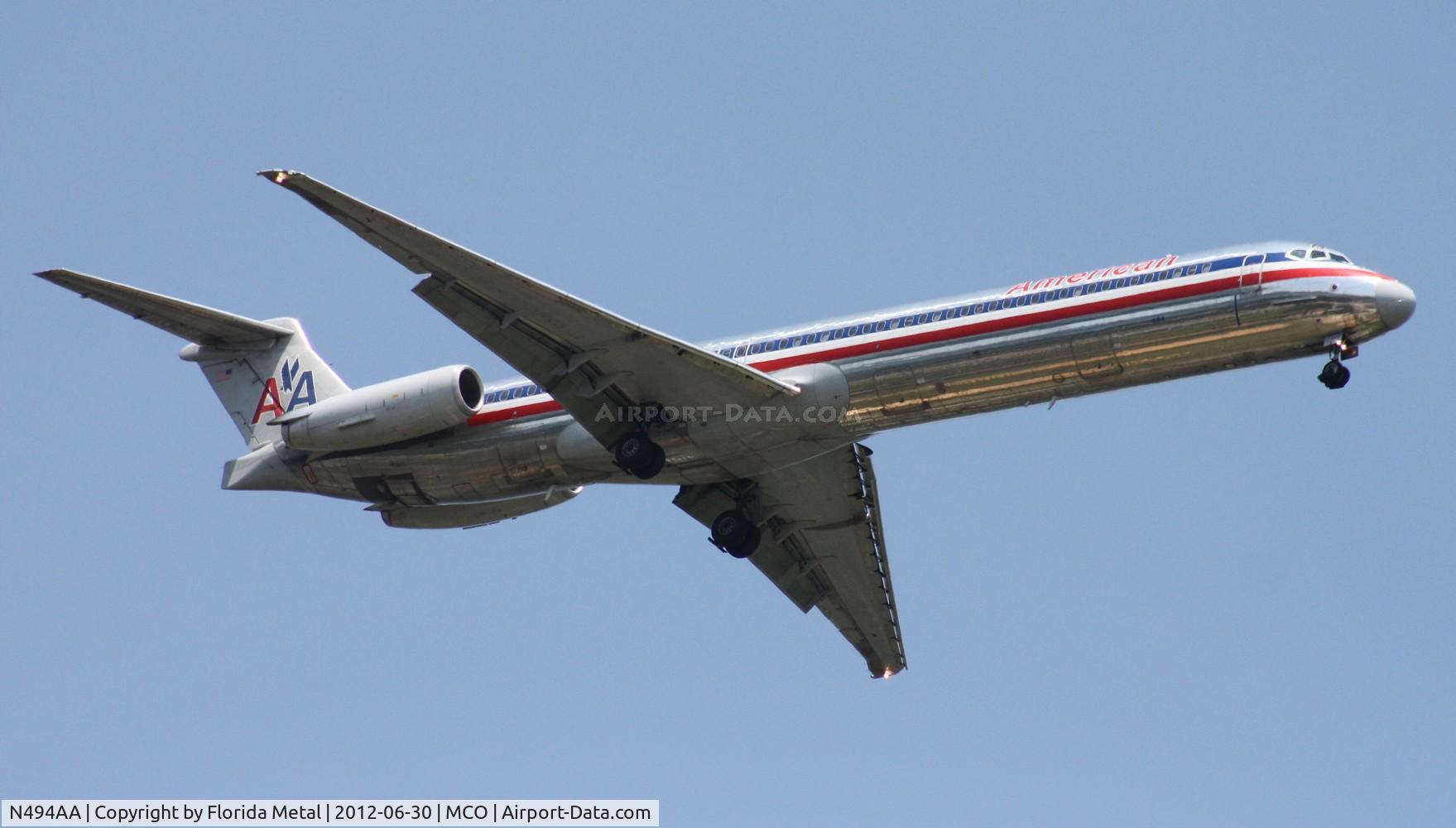 N494AA, 1989 McDonnell Douglas MD-82 (DC-9-82) C/N 49732, American MD-82