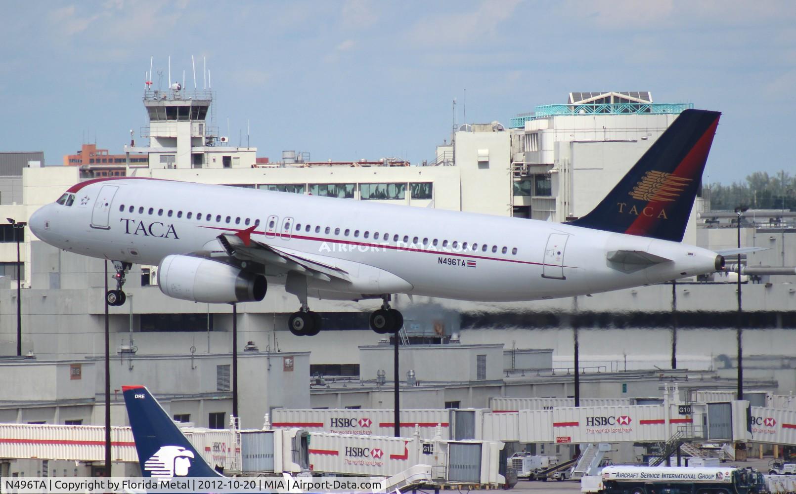 N496TA, 2007 Airbus A320-233 C/N 3113, Taca A320