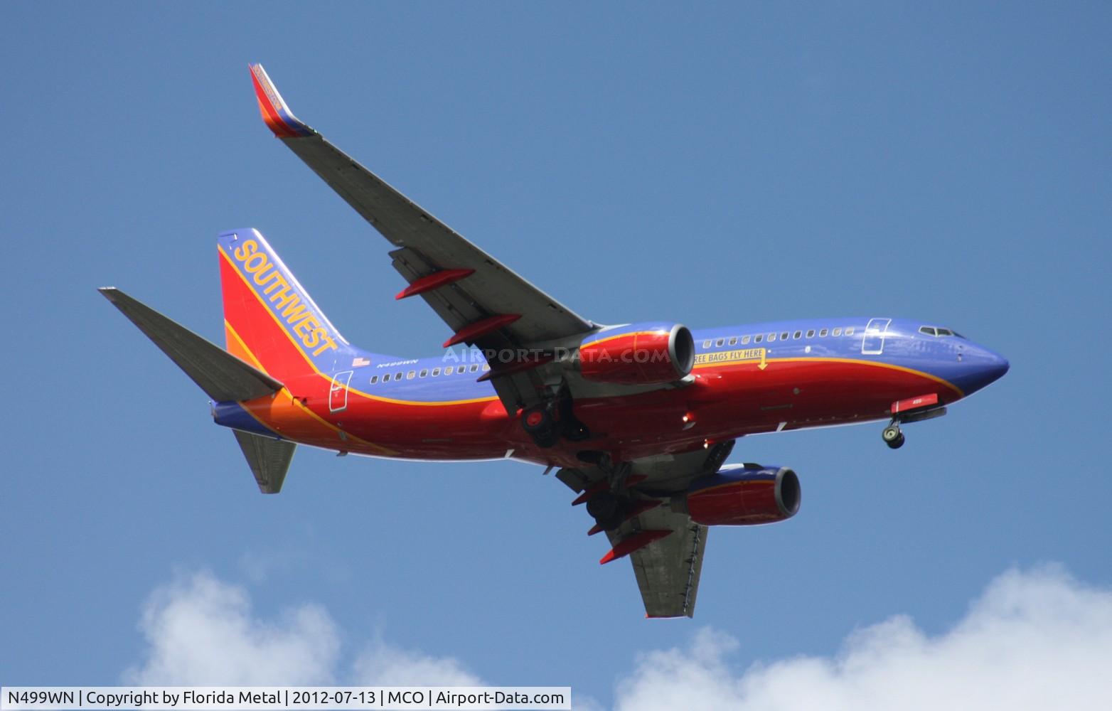 N499WN, 2005 Boeing 737-7H4 C/N 32481, Southwest 737