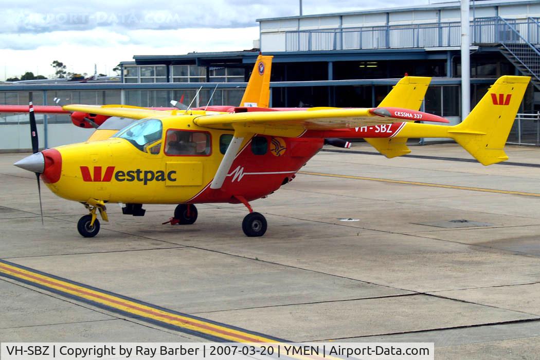 VH-SBZ, 1974 Cessna 337G Super Skymaster C/N 33701590, Cessna 337G Super Skymaster [337-01590] Melbourne-Essendon~VH 20/03/2007