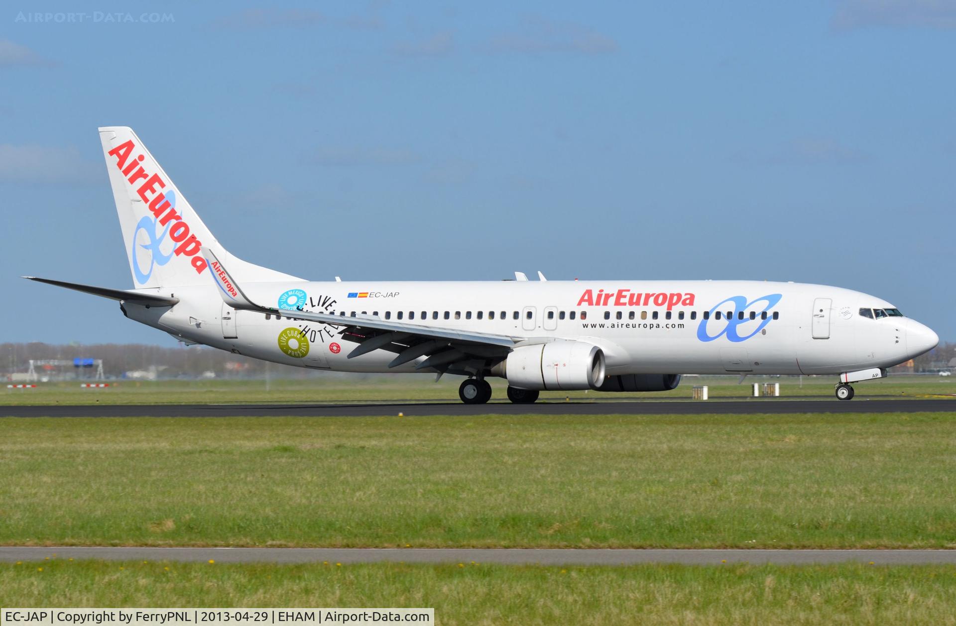 EC-JAP, 2004 Boeing 737-85P C/N 33971, Air Europa B738 arriving in AMS