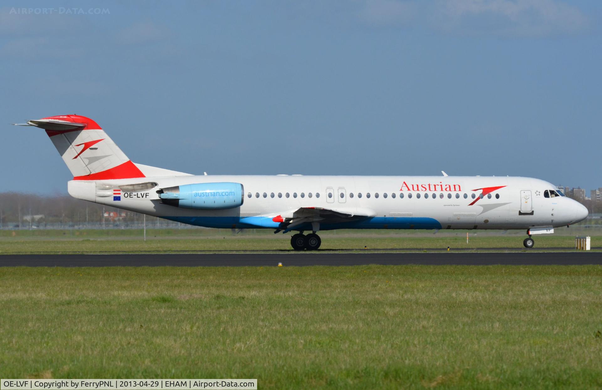 OE-LVF, 1993 Fokker 100 (F-28-0100) C/N 11483, Austrian Fk100