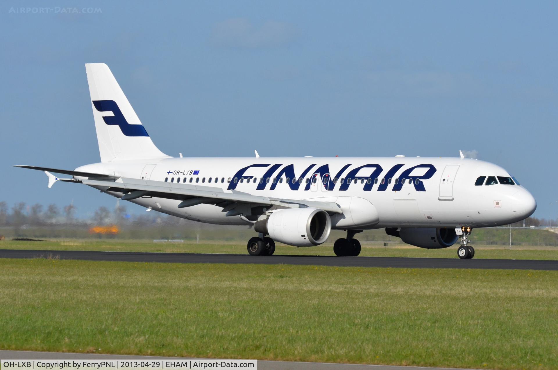 OH-LXB, 2001 Airbus A320-214 C/N 1470, Finnair A320 arriving in AMS