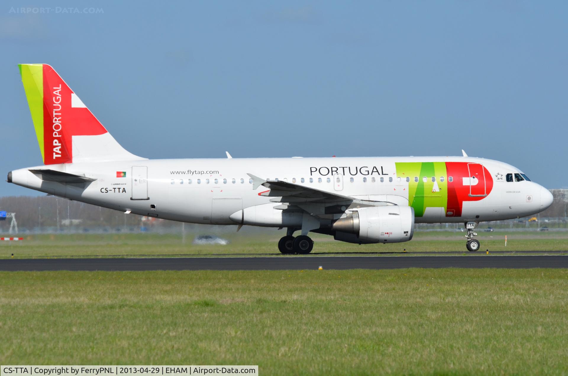 CS-TTA, 1997 Airbus A319-111 C/N 750, Air Portugal A319 in AMS