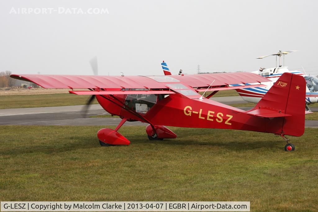 G-LESZ, 2003 Skystar Kitfox Series 5 C/N PFA 172C-12822, Skystar Kitfox Series 5 at The Real Aeroplane Club's Spring Fly-In, Breighton Airfield, April 2013.