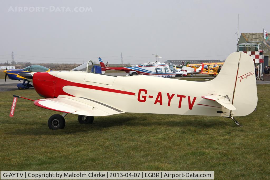 G-AYTV, 1971 Jurca MJ-2D Tempete C/N PFA 2002, Jurca MJ-2D Tempete  at The Real Aeroplane Club's Spring Fly-In, Breighton Airfield, April 2013.