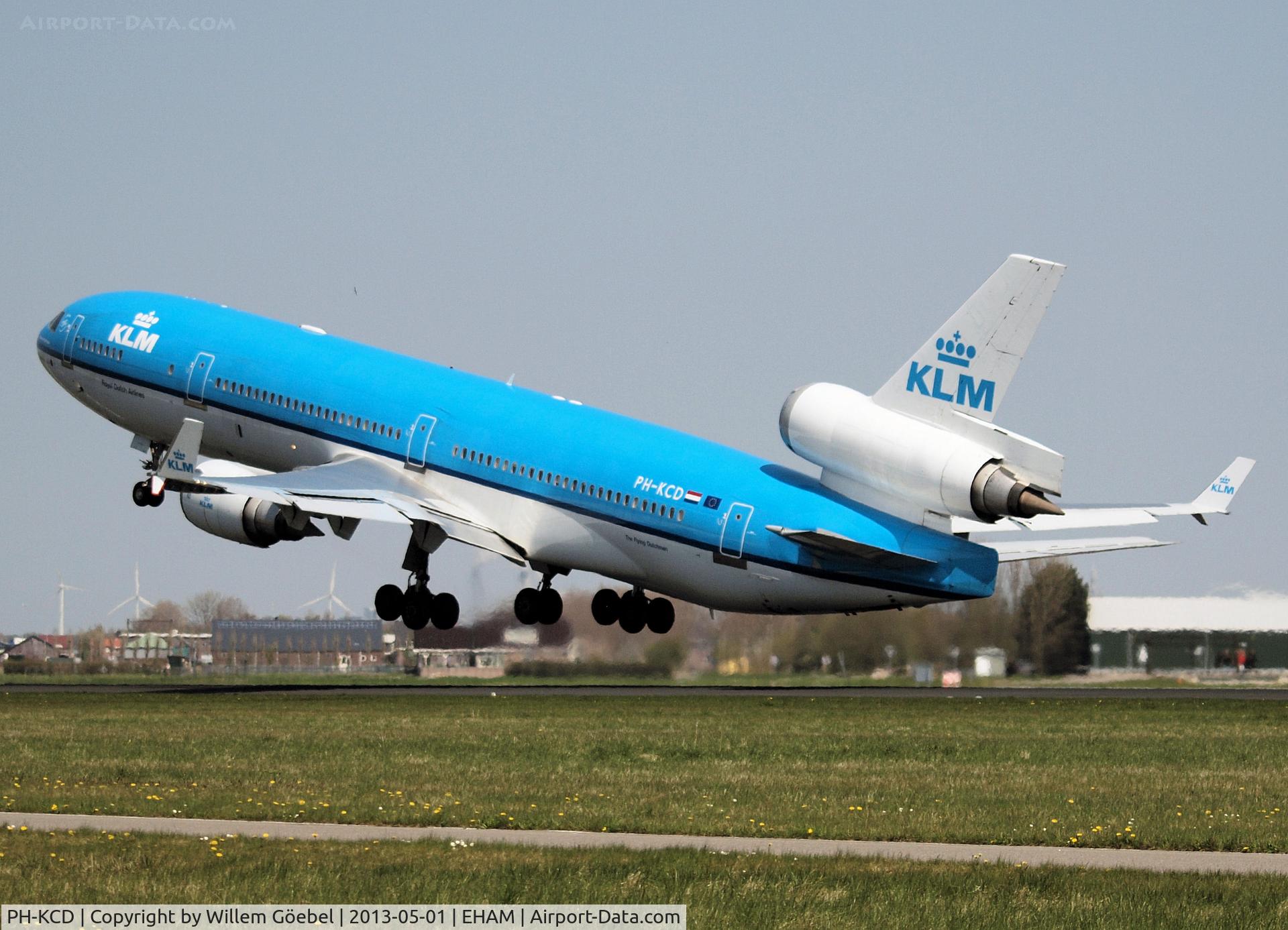 PH-KCD, 1994 McDonnell Douglas MD-11 C/N 48558, Take off from runway 36L of Schiphol Airport