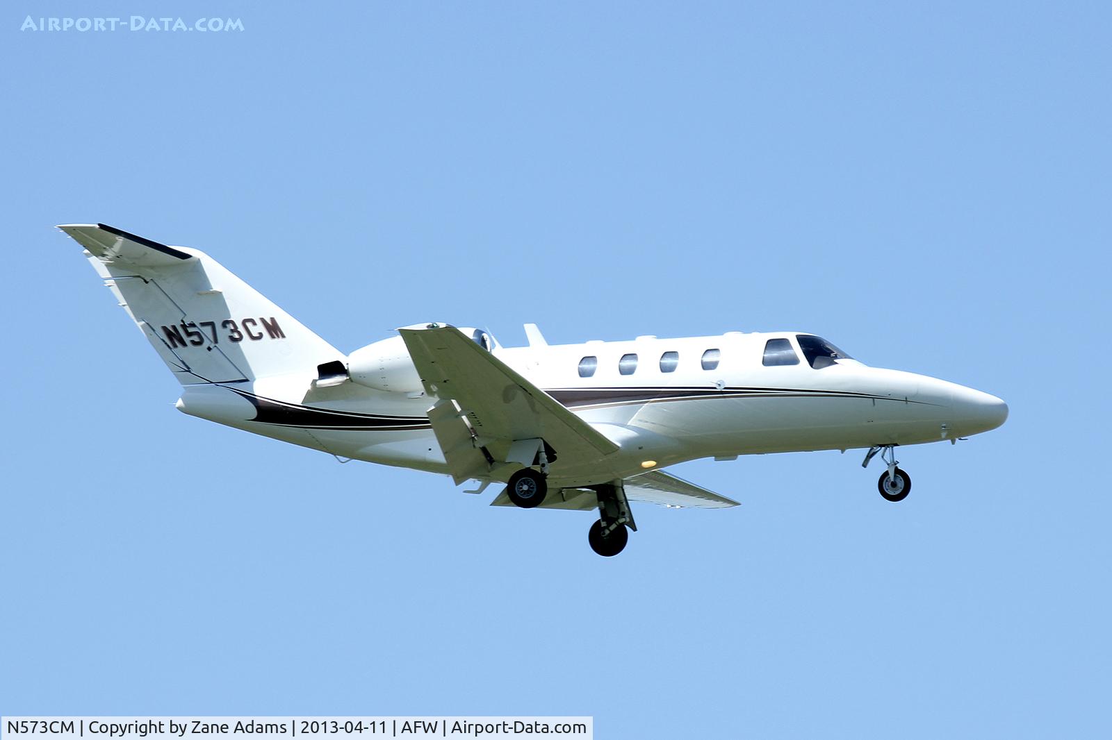 N573CM, 1999 Cessna 525 CitationJet CJ1 C/N 525-0352, NASCAR traffic at Alliance Airport - Fort Worth, TX