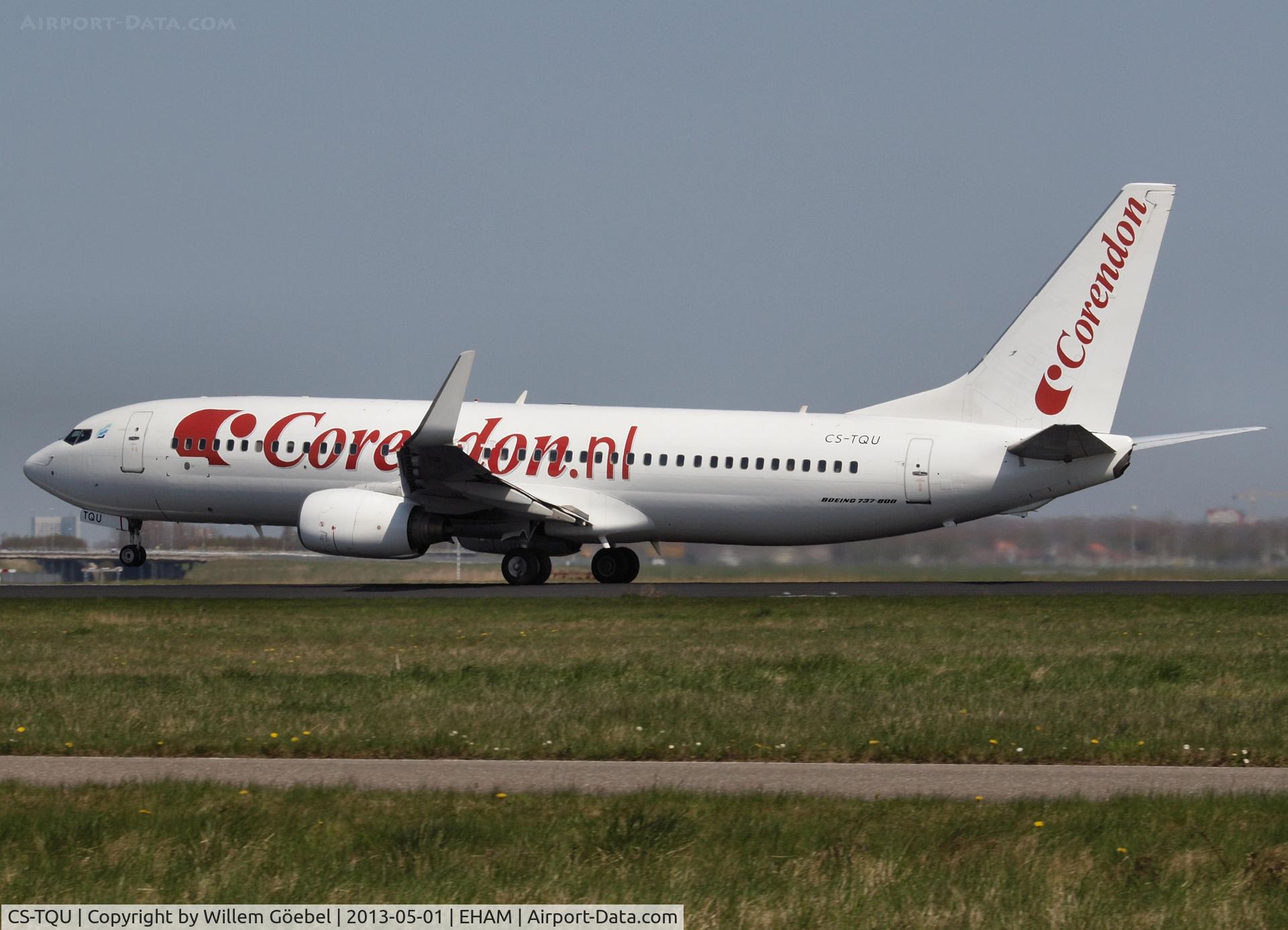 CS-TQU, 2002 Boeing 737-8K2 C/N 30646, Take off from runway 36L of Schiphol Airport