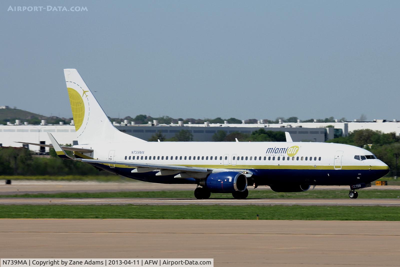 N739MA, 2004 Boeing 737-8Q8 C/N 30670, NASCAR traffic at Alliance Airport - Fort Worth, TX